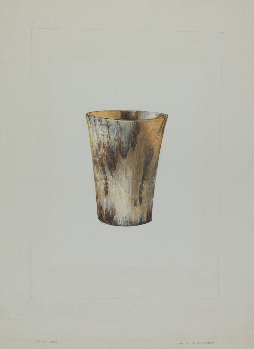 Drinking Mug by Howell Rosenbaum (American, active c. 1935), 16X12"(A3)Poster Print