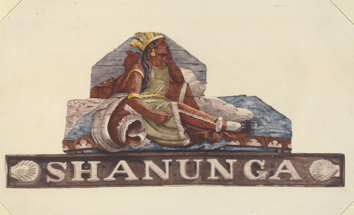 Sternpiece from "Shanunga" by Mildred E. Bent (American, active c. 1935), 16X12"(A3)Poster Print