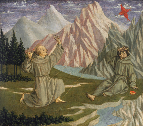 Saint Francis Receiving the Stigmata by Domenico Veneziano (Italian, c. 1410 - 1461), 16X12"(A3)Poster Print
