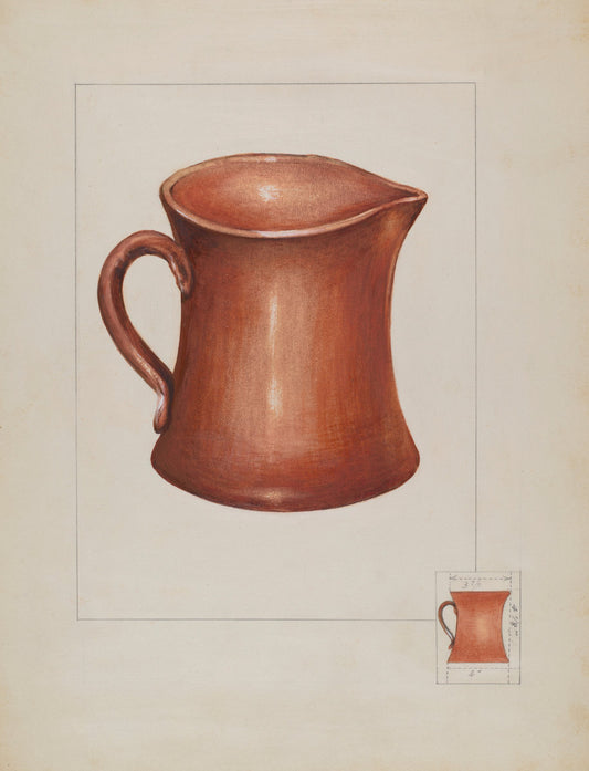Measure with Handle by Anna Aloisi (American, born c. 1890, died early 1950s), 16X12"(A3)Poster Print