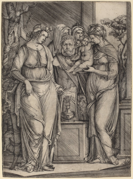 Large Sacrifice to Priapus by Jacopo de' Barbari (Italian, c. 1460/1470 - 1516 or before), 16X12"(A3)Poster Print