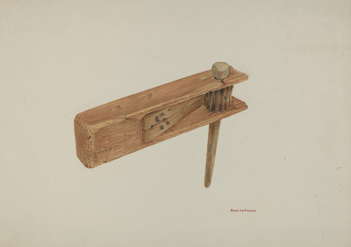 Ecclesiastical Rattle by R.J. De Freitas (American, active c. 1935), 16X12"(A3)Poster Print
