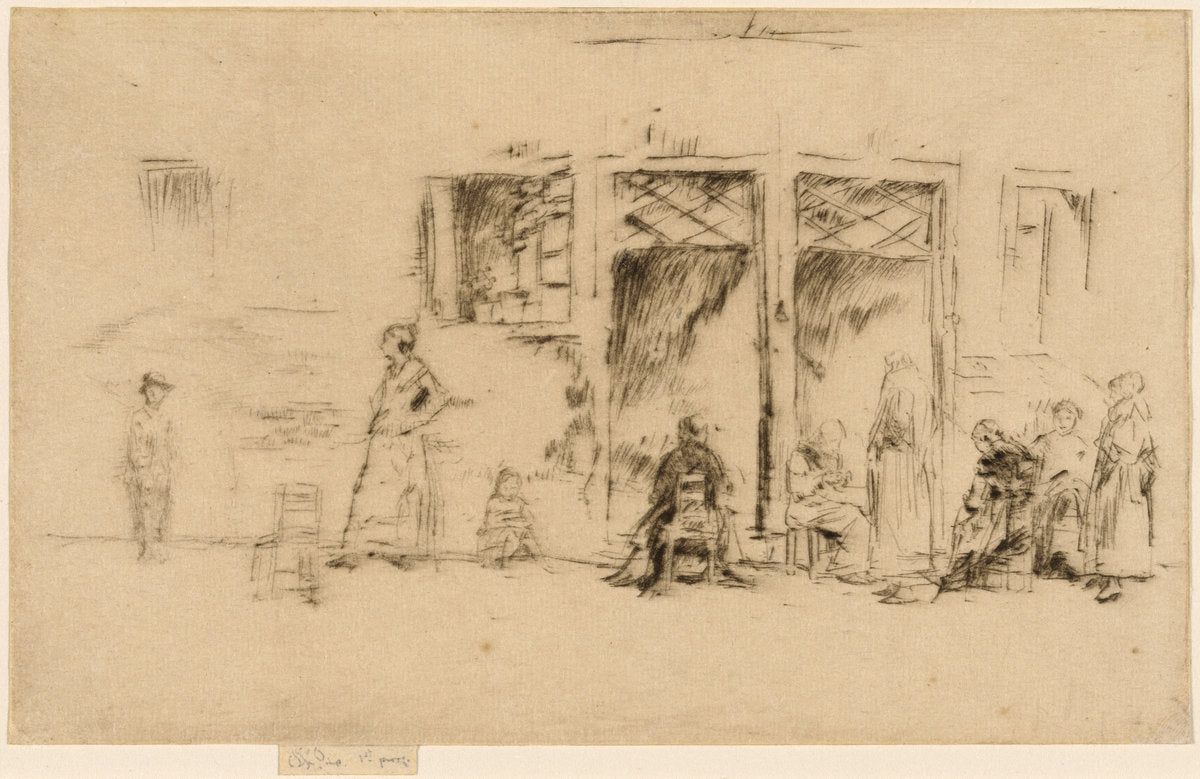 Old Women by James McNeill Whistler (American, 1834 - 1903), 16X12"(A3)Poster Print