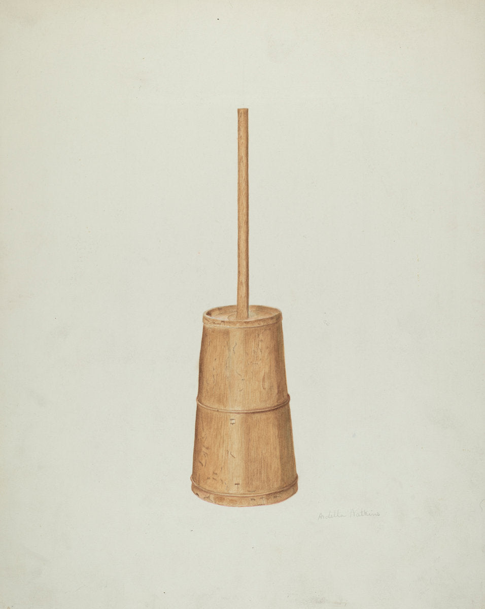 Churn by Ardella Watkins (American, active c. 1935), 16X12"(A3)Poster Print