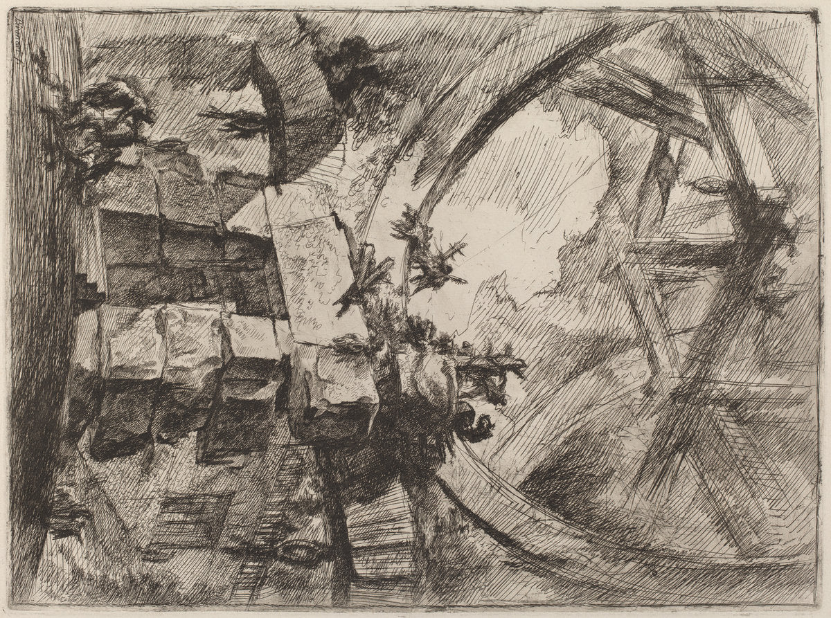 The Giant Wheel by Giovanni Battista Piranesi (Italian, 1720 - 1778), 16X12"(A3)Poster Print