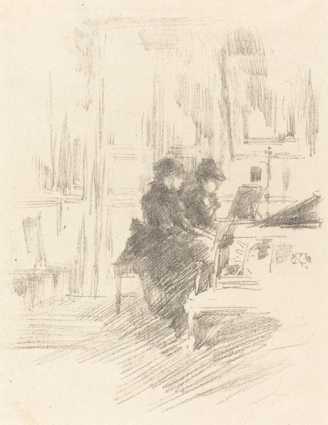 The Duet, No. 2 by James McNeill Whistler (American, 1834 - 1903), 16X12"(A3)Poster Print
