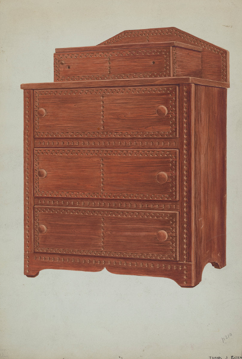 Sewing Cabinet by Frank Eiseman (American, active c. 1935), 16X12"(A3)Poster Print
