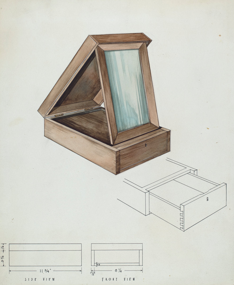 Bishop Hill: Dressing Case by Kurt Melzer (American, active c. 1935), 16X12"(A3)Poster Print