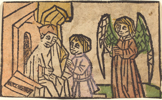 1460/1470 by German 15th Century (Confession), 16X12"(A3)Poster Print