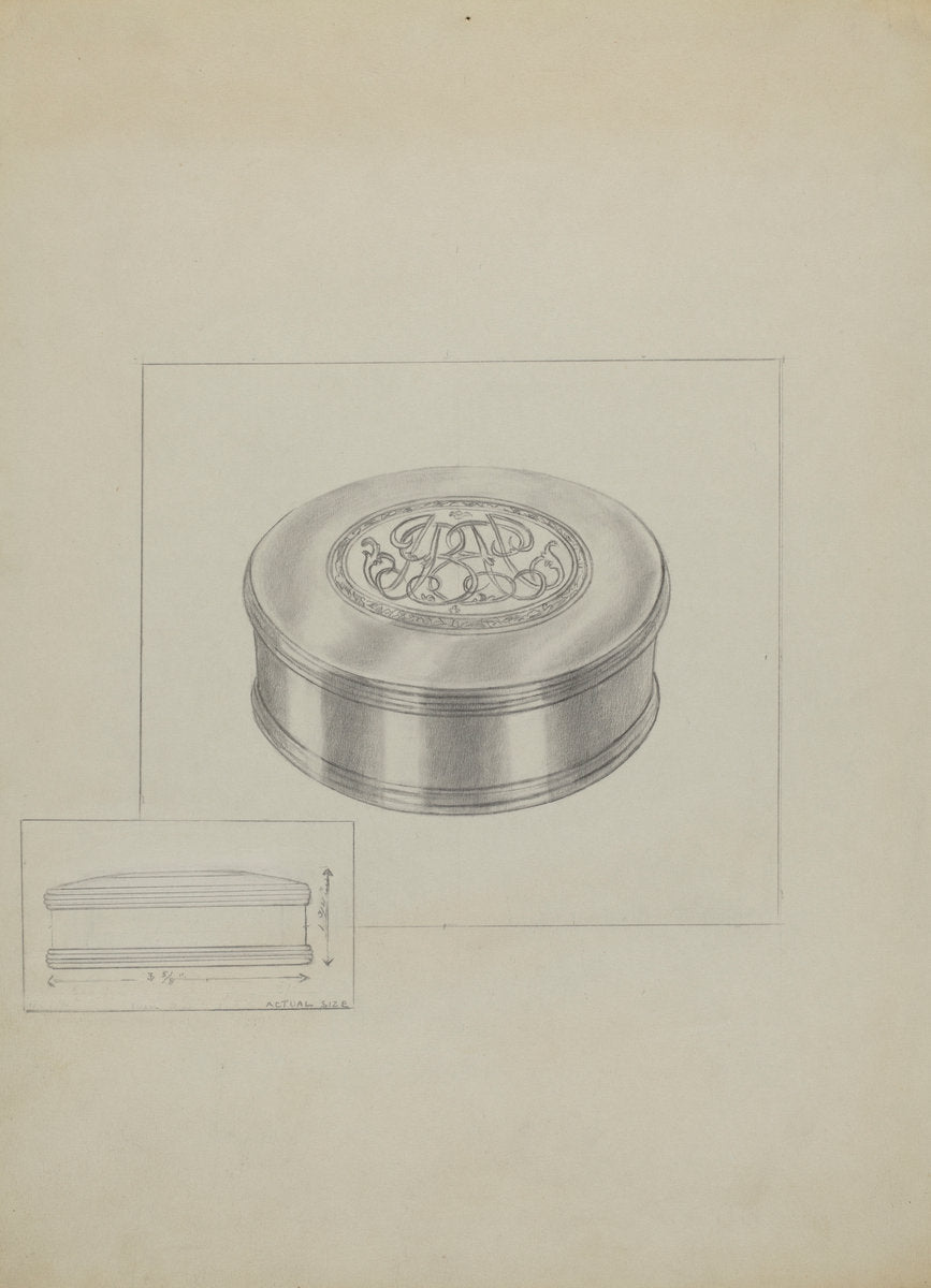 Silver Box by Sara Garfinkel (American, active c. 1935), 16X12"(A3)Poster Print