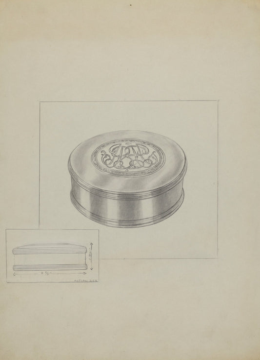 Silver Box by Sara Garfinkel (American, active c. 1935), 16X12"(A3)Poster Print