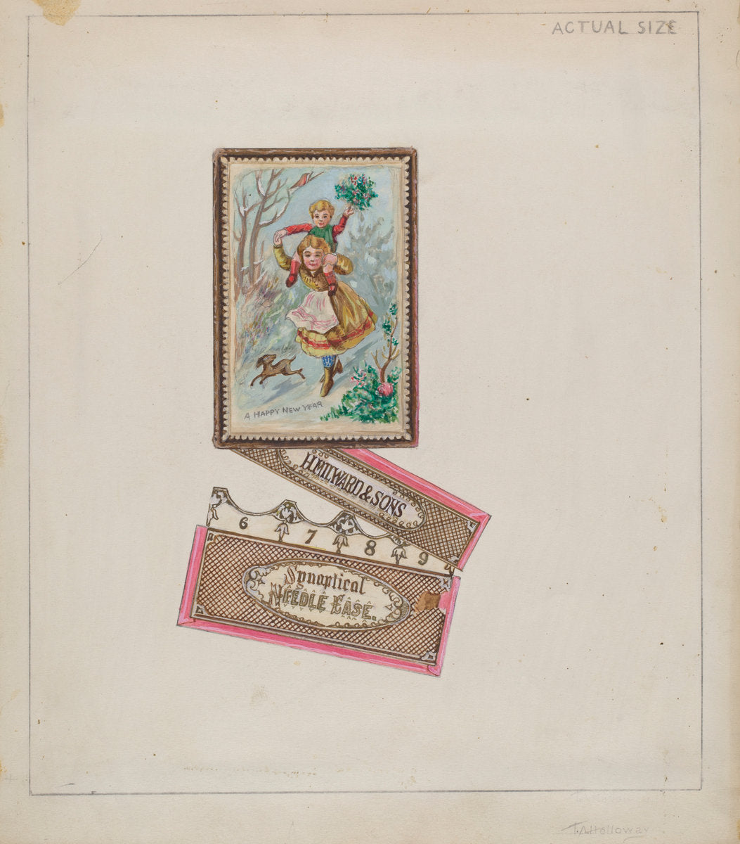 Needle Case by Thomas Holloway (American, active c. 1935), 16X12"(A3)Poster Print