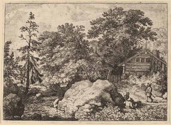 The Knoll by Allart van Everdingen (Dutch, 1621 - 1675), 16X12"(A3)Poster Print