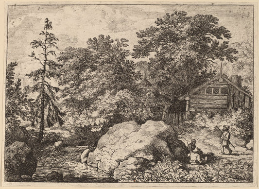 The Knoll by Allart van Everdingen (Dutch, 1621 - 1675), 16X12"(A3)Poster Print