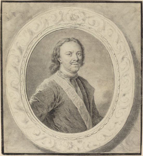 Peter the Great of Russia by Carl Guttenberg (German, 1743 - 1790), 16X12"(A3)Poster Print