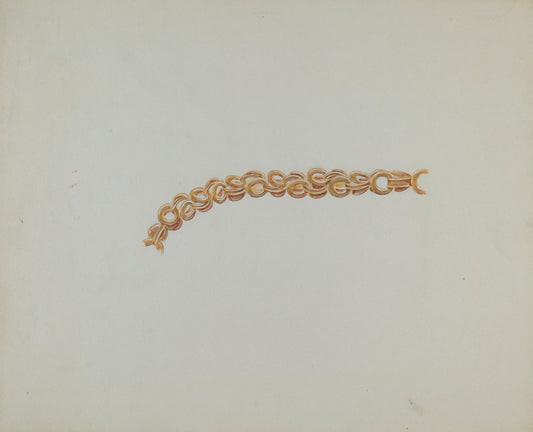 Gold Chain by Dorothy Posten (American, active c. 1935), 16X12"(A3)Poster Print