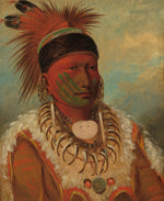 The White Cloud, Head Chief of the Iowas by George Catlin (American, 1796 - 1872), 16X12"(A3)Poster Print