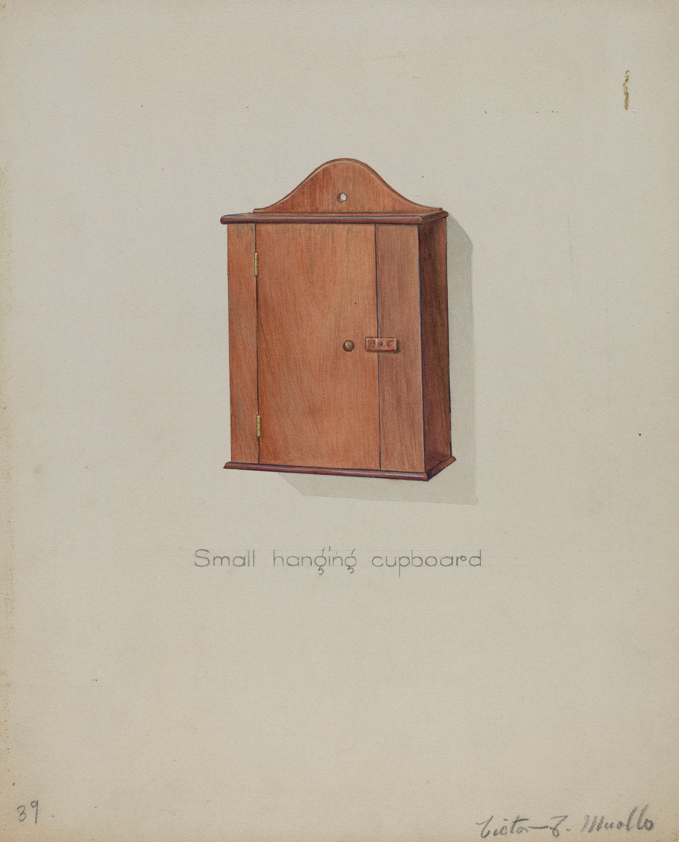 Shaker Hanging Cupboard by Victor F. Muollo (American, active c. 1935), 16X12"(A3)Poster Print