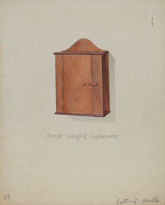Shaker Hanging Cupboard by Victor F. Muollo (American, active c. 1935), 16X12"(A3)Poster Print