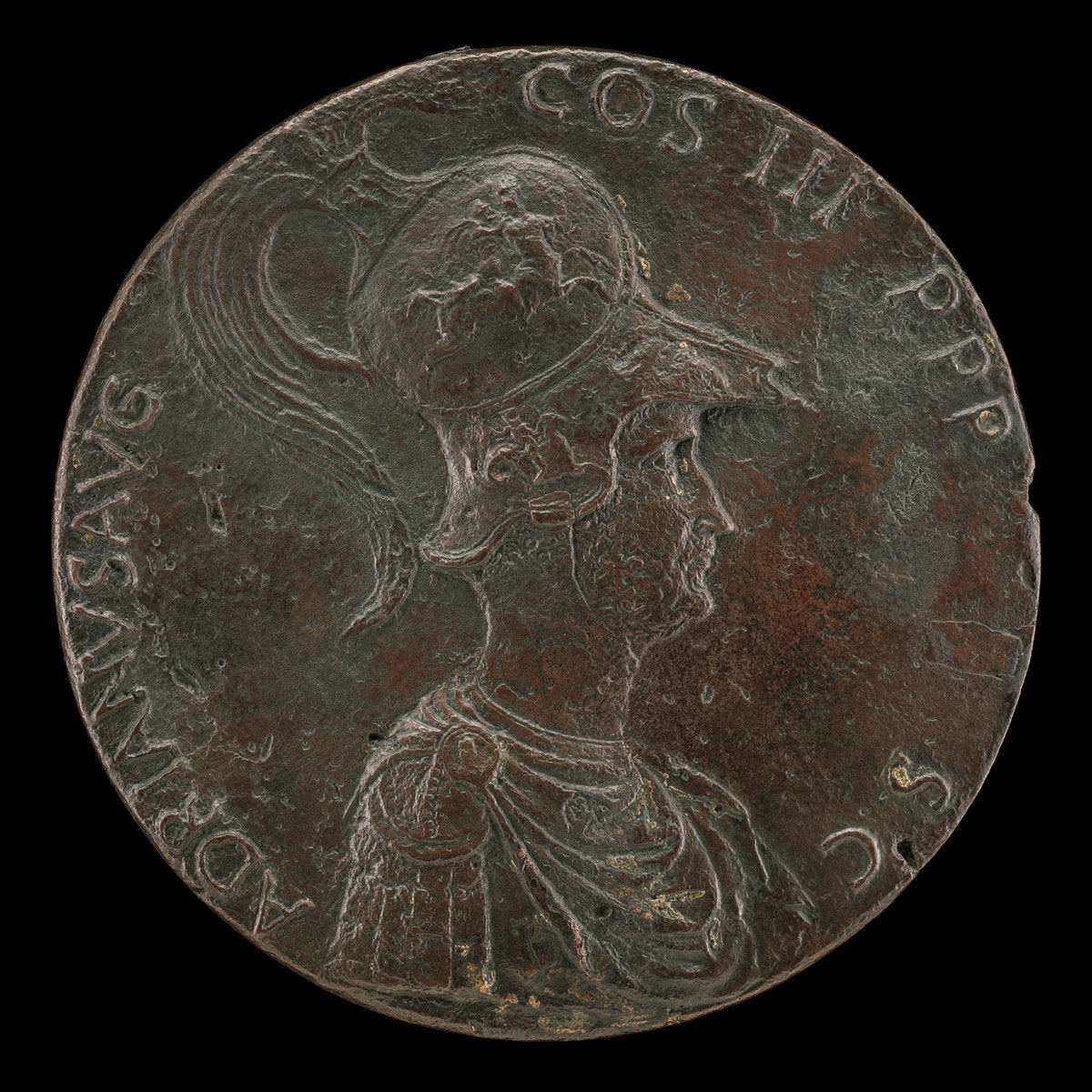 Hadrian [obverse] by Filarete (Italian, c. 1400 - 1469), 16X12"(A3)Poster Print