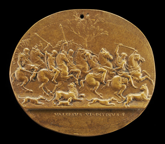 A Lion Hunt by Valerio Belli (Italian, 1468 - 1546), 16X12"(A3)Poster Print