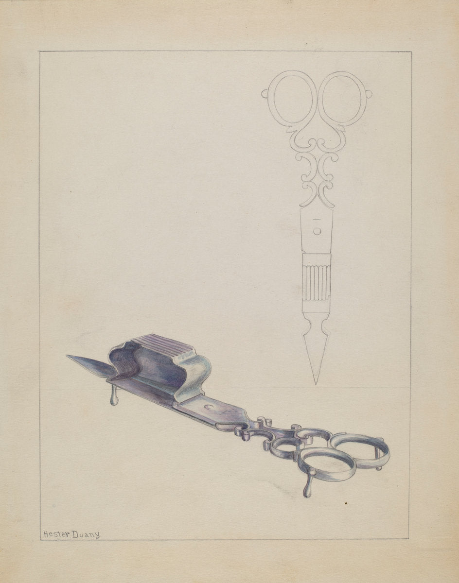 Snuffer by Hester Duany (American, 1891 - 1964), 16X12"(A3)Poster Print