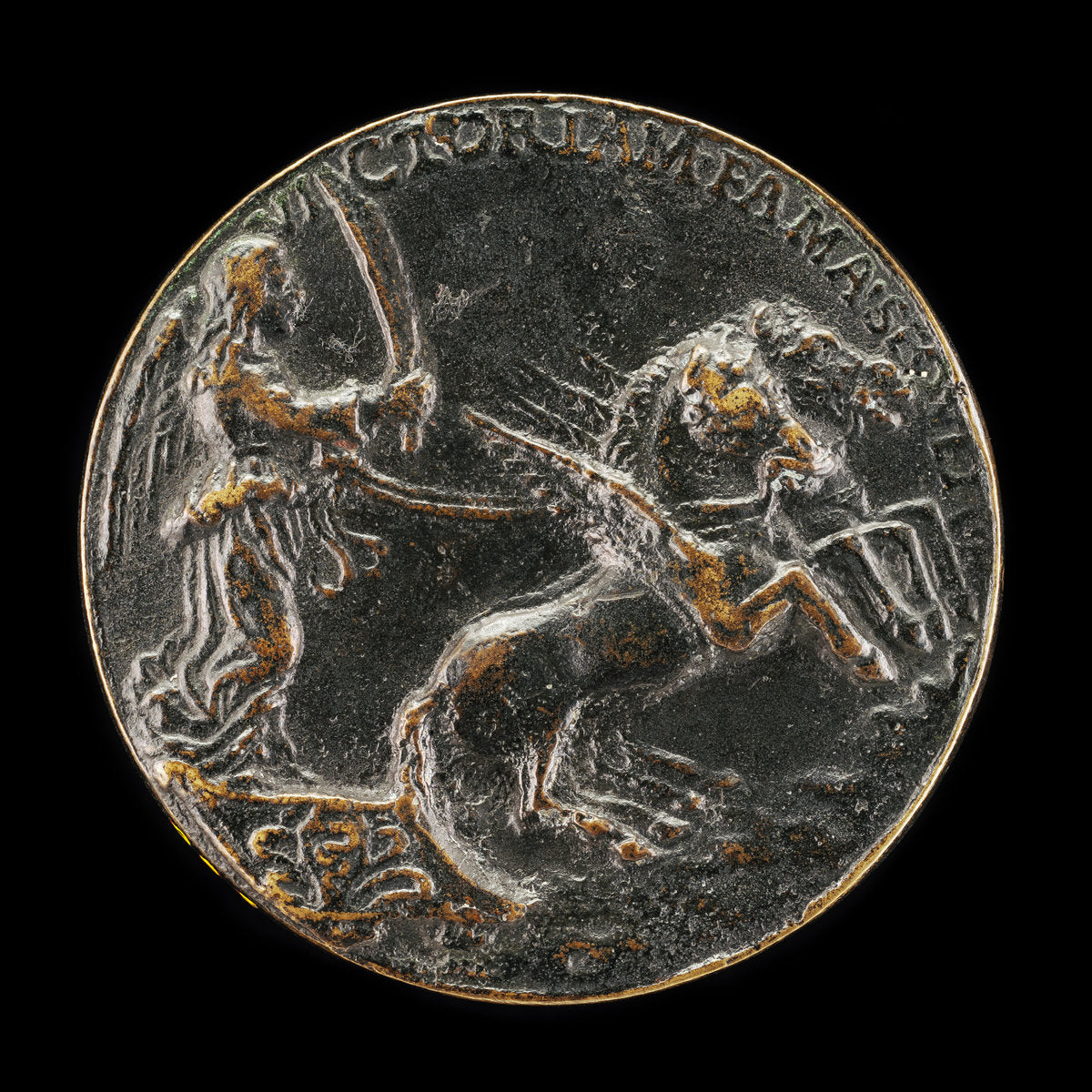 bronze//Late cast by Style of Niccolò Fiorentino (Victory in a Car Drawn by Pegasi [reverse]), 16X12"(A3)Poster Print