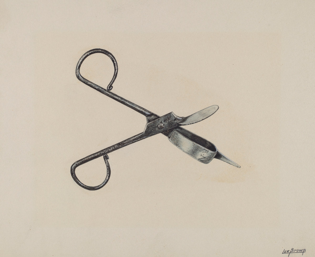 Candle Snuffer by Lee Brown (American, active c. 1935), 16X12"(A3)Poster Print