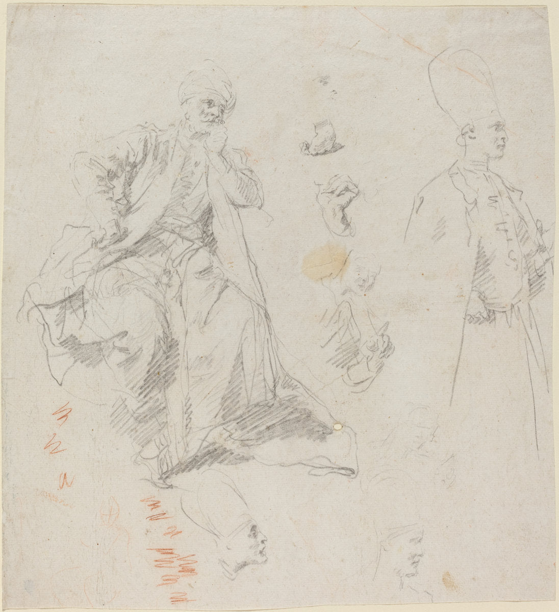 Caliph Aladin and His Counselors by Giovanni Battista Piazzetta (Italian, 1683 - 1754), 16X12"(A3)Poster Print