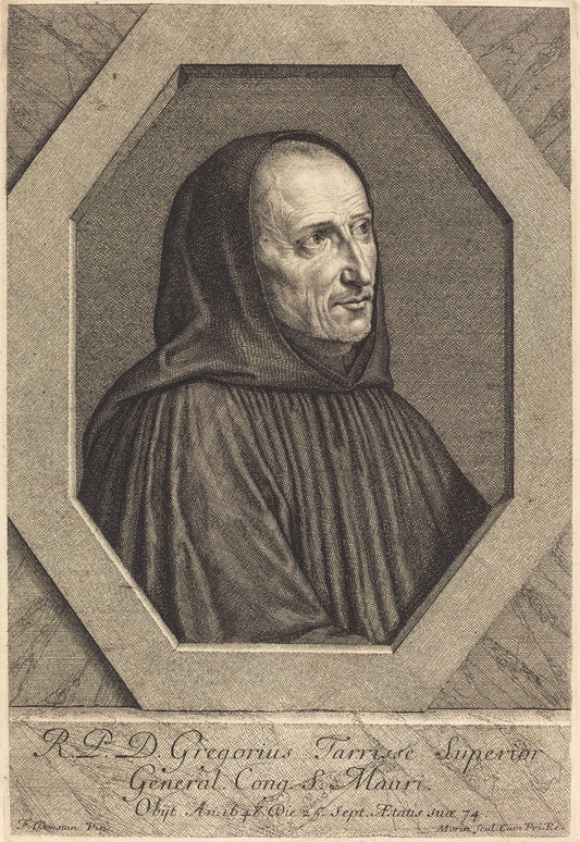 Dom Jean Gregoire Tarrisse by Jean Morin (French, c. 1600 - 1650), 16X12"(A3)Poster Print