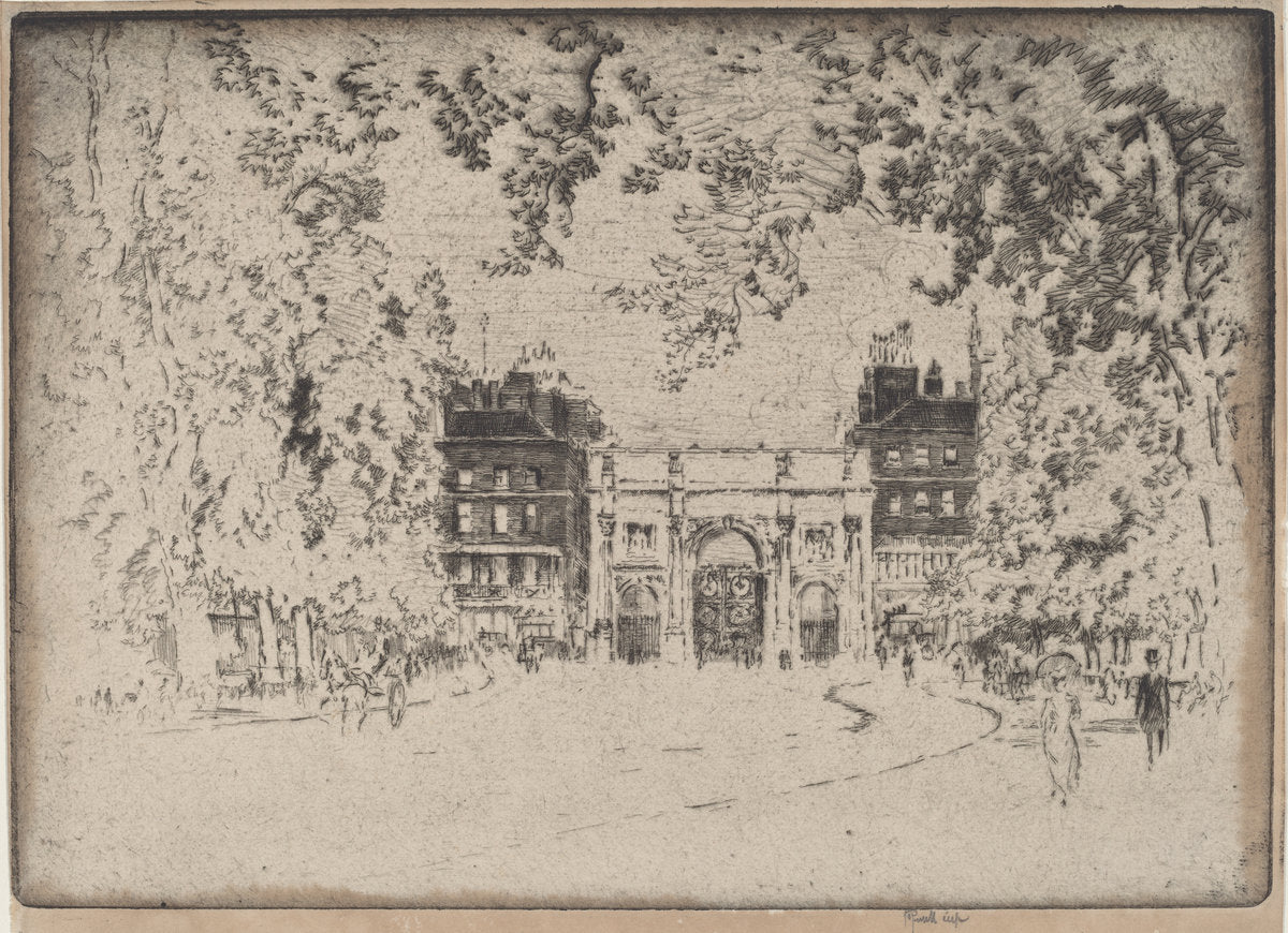 The Marble Arch by Joseph Pennell (American, 1857 - 1926), 16X12"(A3)Poster Print