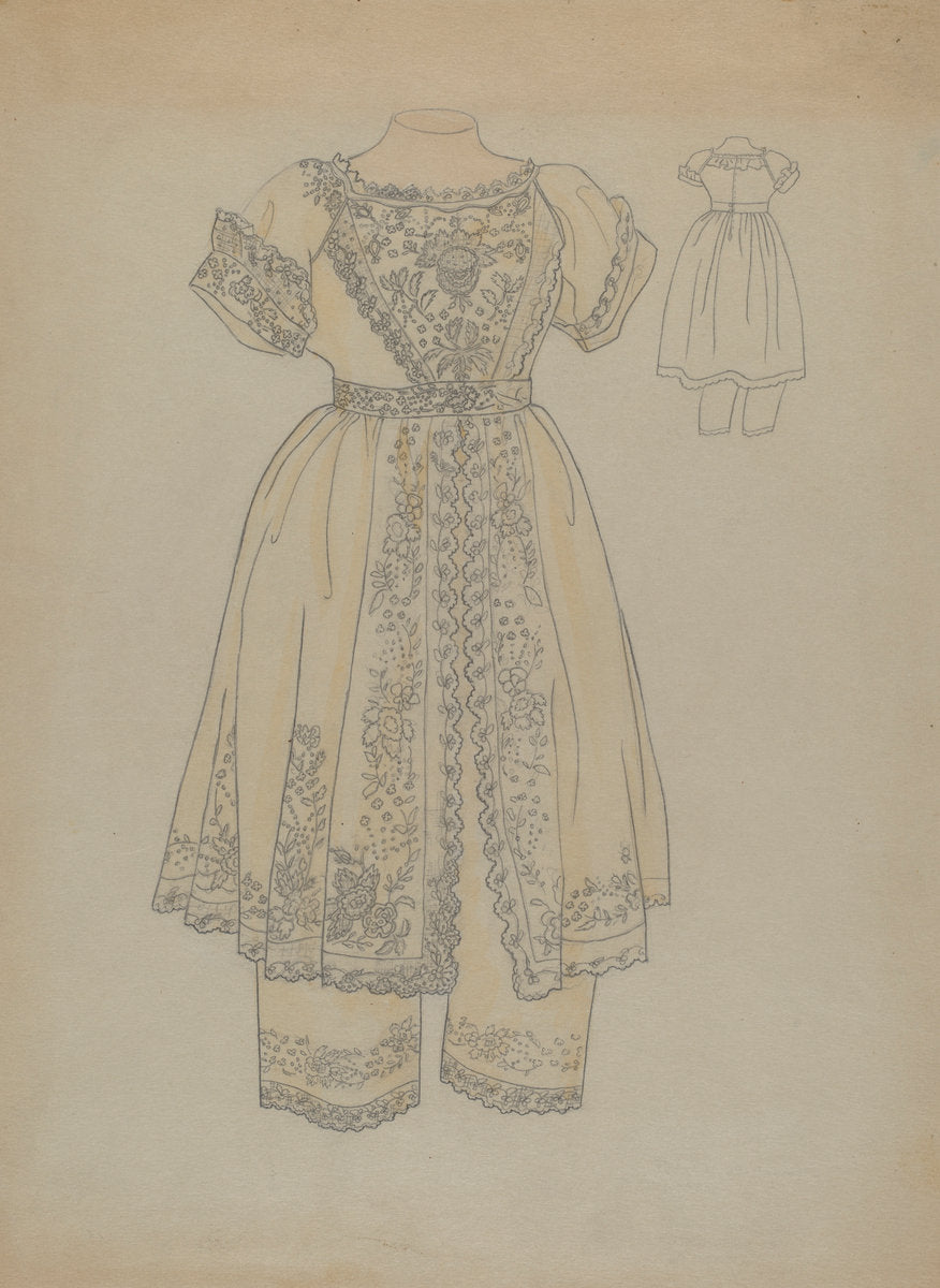 Child's Dress by Melita Hofmann (American, active c. 1935), 16X12"(A3)Poster Print