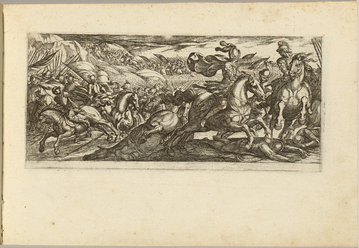 Cavalry Engagement by Antonio Tempesta (Florentine, 1555 - 1630), 16X12"(A3)Poster Print