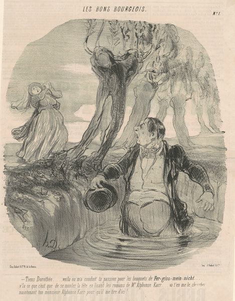 Tiens Dorothée ... Voila où m'a conduit ... by Honoré Daumier (French, 1808 - 1879), 16X12"(A3)Poster Print