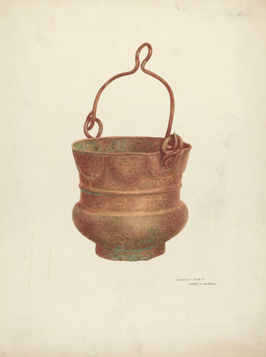 Holy-Water Bucket by Edward Jewett and Harry Mann Waddell (American, active c. 1935), 16X12"(A3)Poster Print