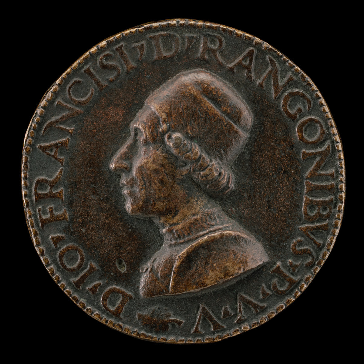 Giovanni Francesco de Rangoni [obverse] by Lysippus Junior (Italian, active c. 1470 - 1484), 16X12"(A3)Poster Print