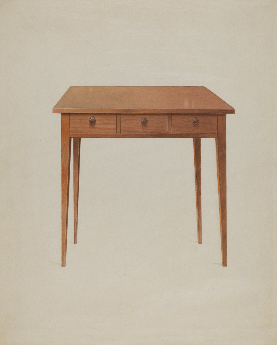 Table by John W. Kelleher (American, active c. 1935), 16X12"(A3)Poster Print