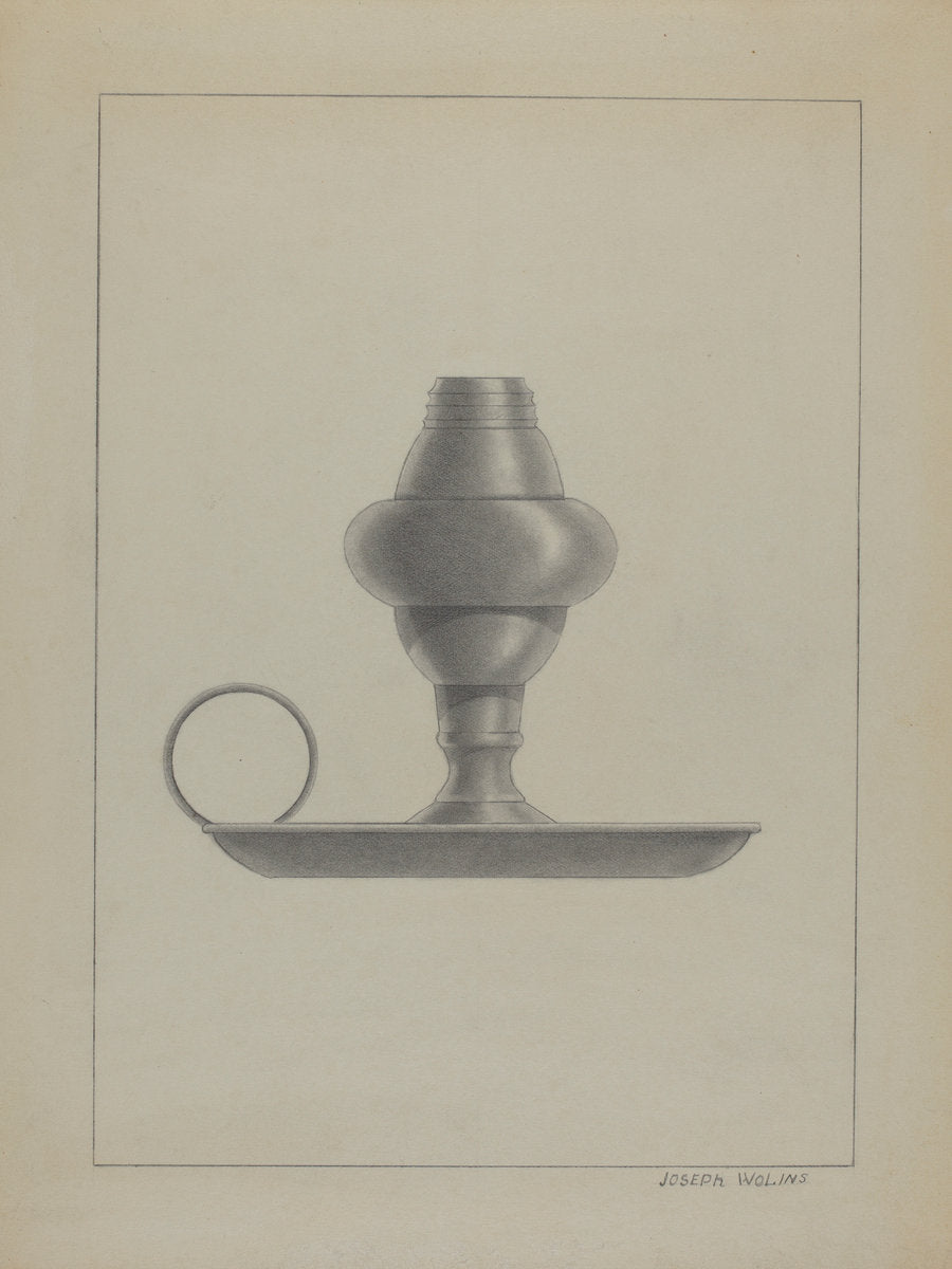 Lamp by Joseph Wolins (American, active c. 1935), 16X12"(A3)Poster Print