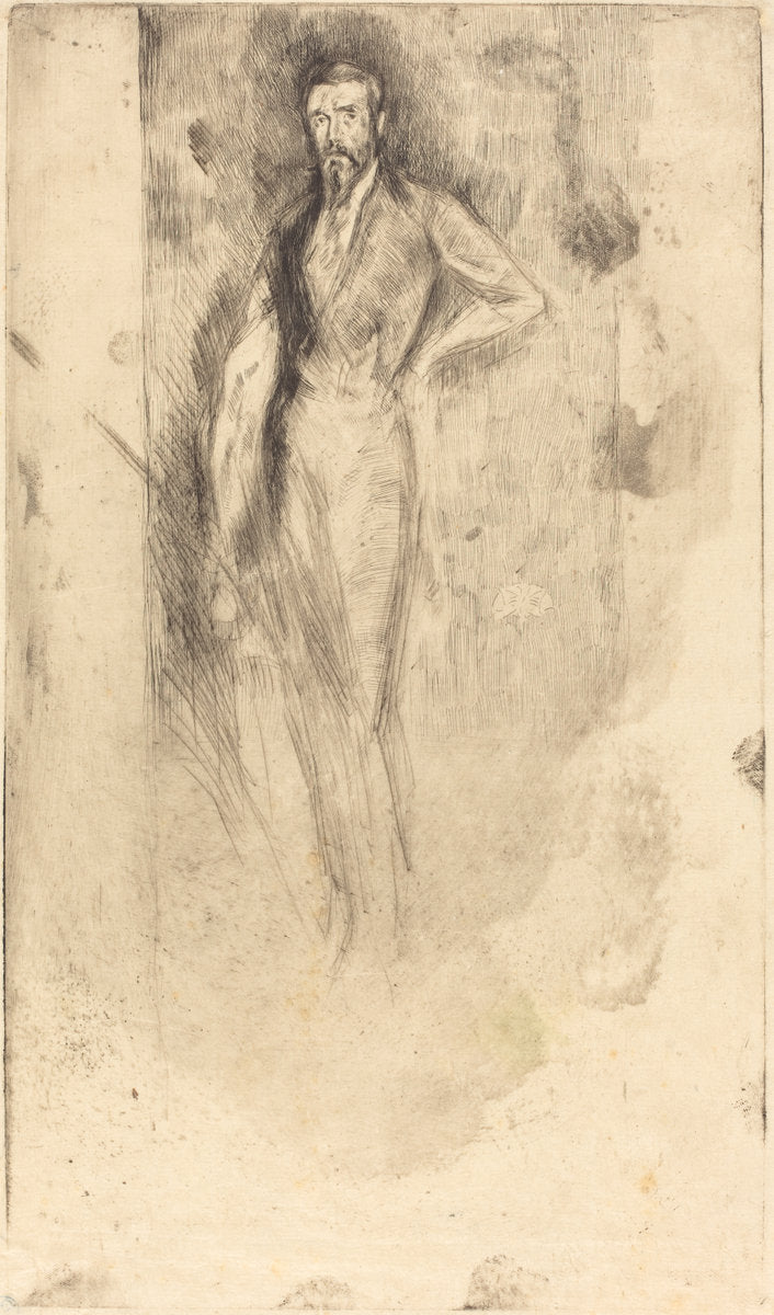F. R. Leyland by James McNeill Whistler (American, 1834 - 1903), 16X12"(A3)Poster Print