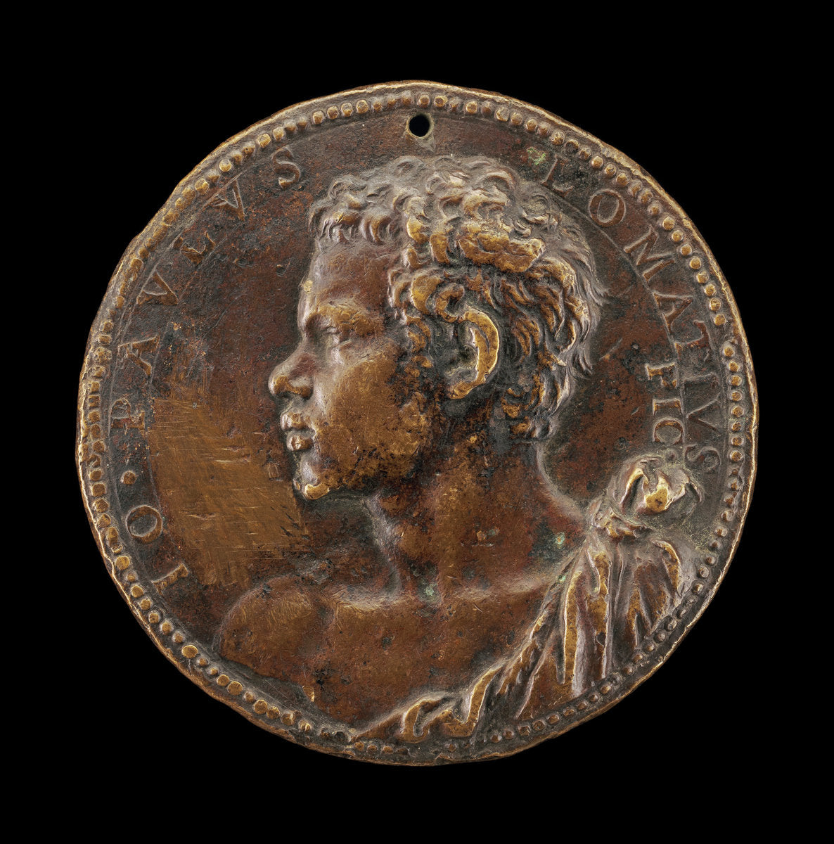 Giovanni Paolo Lomazzo, 1538-1600, Milanese Painter and Theorist [obverse] by Annibale Fontana (Milanese, 1540 - 1587), 16X12"(A3)Poster Print