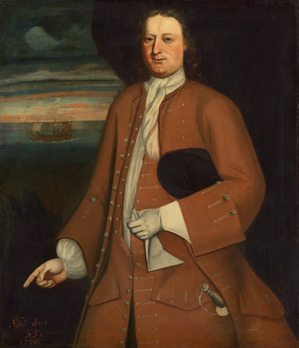 Mr. Willson by The Schuyler Limner (Possibly Nehemiah Partridge) (American, active c. 1717 - 1725), 16X12"(A3)Poster Print