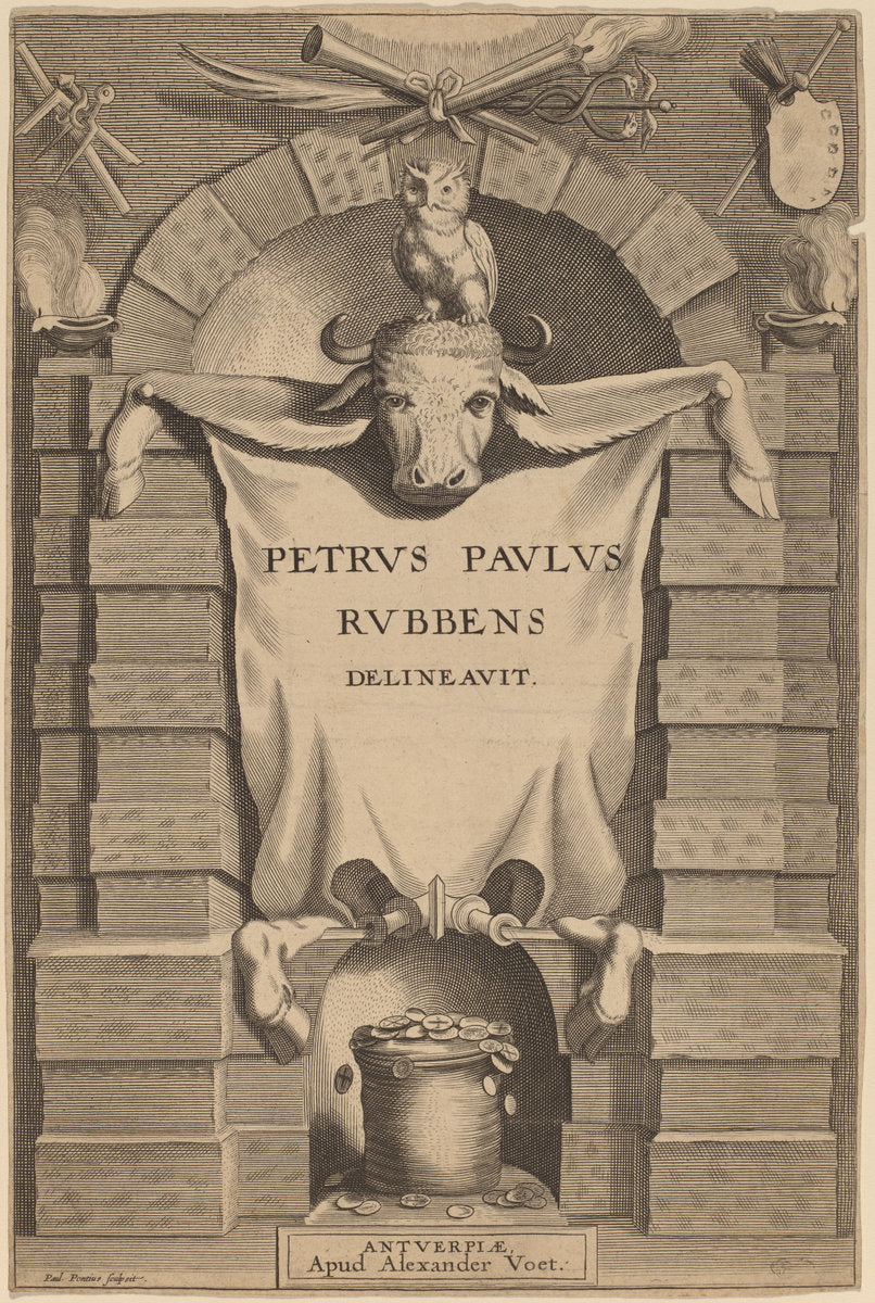 Title Page by Paulus Pontius after Sir Peter Paul Rubens (Flemish, 1603 - 1658), 16X12"(A3)Poster Print