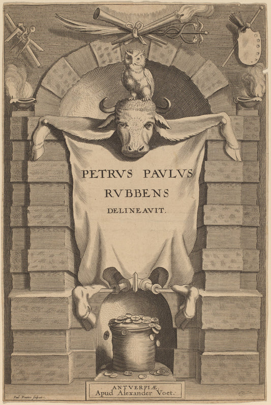 Title Page by Paulus Pontius after Sir Peter Paul Rubens (Flemish, 1603 - 1658), 16X12"(A3)Poster Print