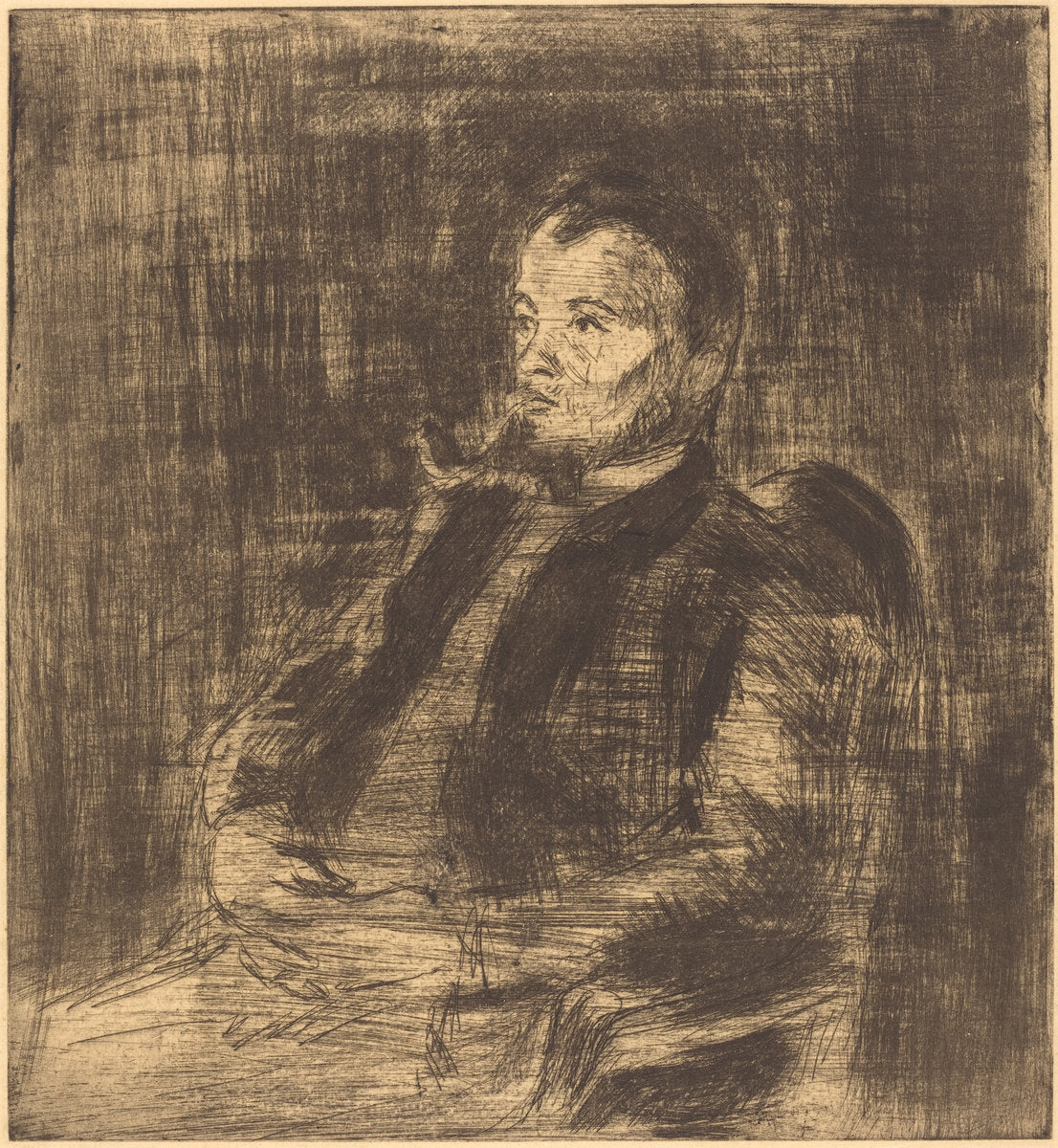 Paul Signac (Portrait de Paul Signac) by Camille Pissarro (French, 1830 - 1903), 16X12"(A3)Poster Print
