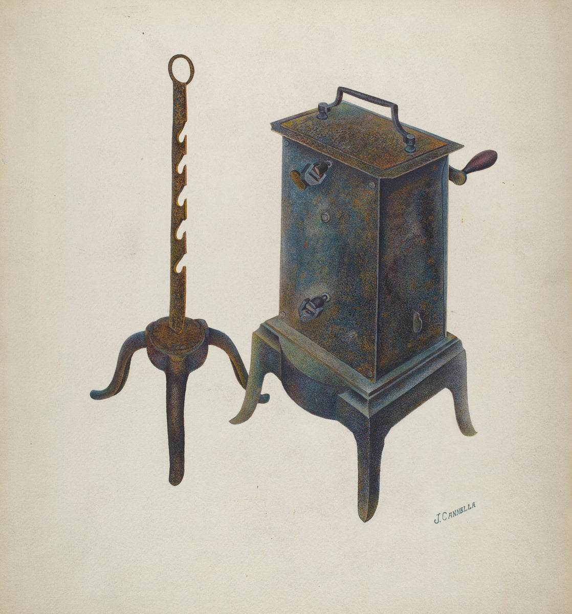 Clock Jack by Joseph Cannella (American, active c. 1935), 16X12"(A3)Poster Print