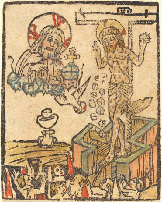 1480/1500 by German 15th Century (Allegory of the Eucharist), 16X12"(A3)Poster Print