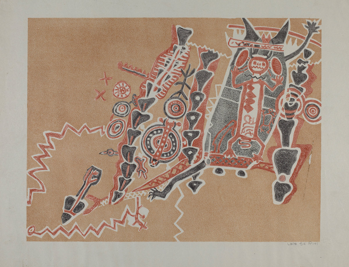 Petroglyphs by Lala Eve Rivol (American, active c. 1935), 16X12"(A3)Poster Print