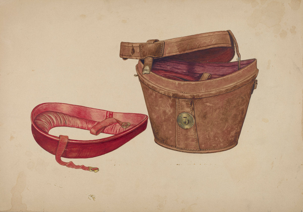 Man's Hat Box by Lelah Nelson (American, active c. 1935), 16X12"(A3)Poster Print