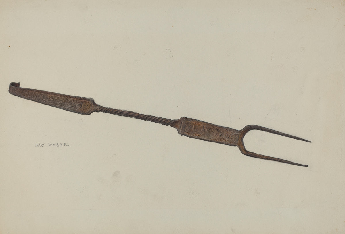 Pa. German Fork by Roy Weber (American, active c. 1935), 16X12"(A3)Poster Print