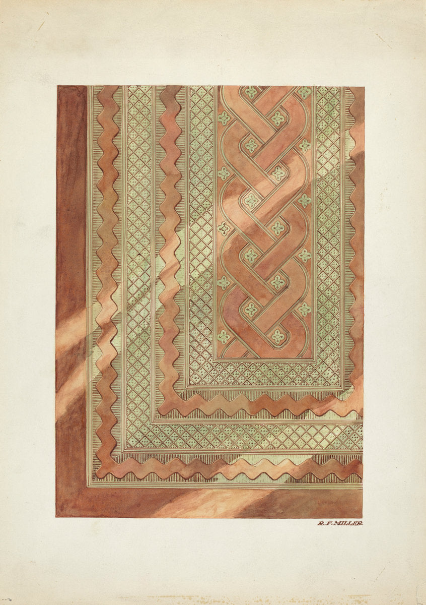 Leather Seat in Confessional (Detail) by Randolph F. Miller (American, active c. 1935), 16X12"(A3)Poster Print